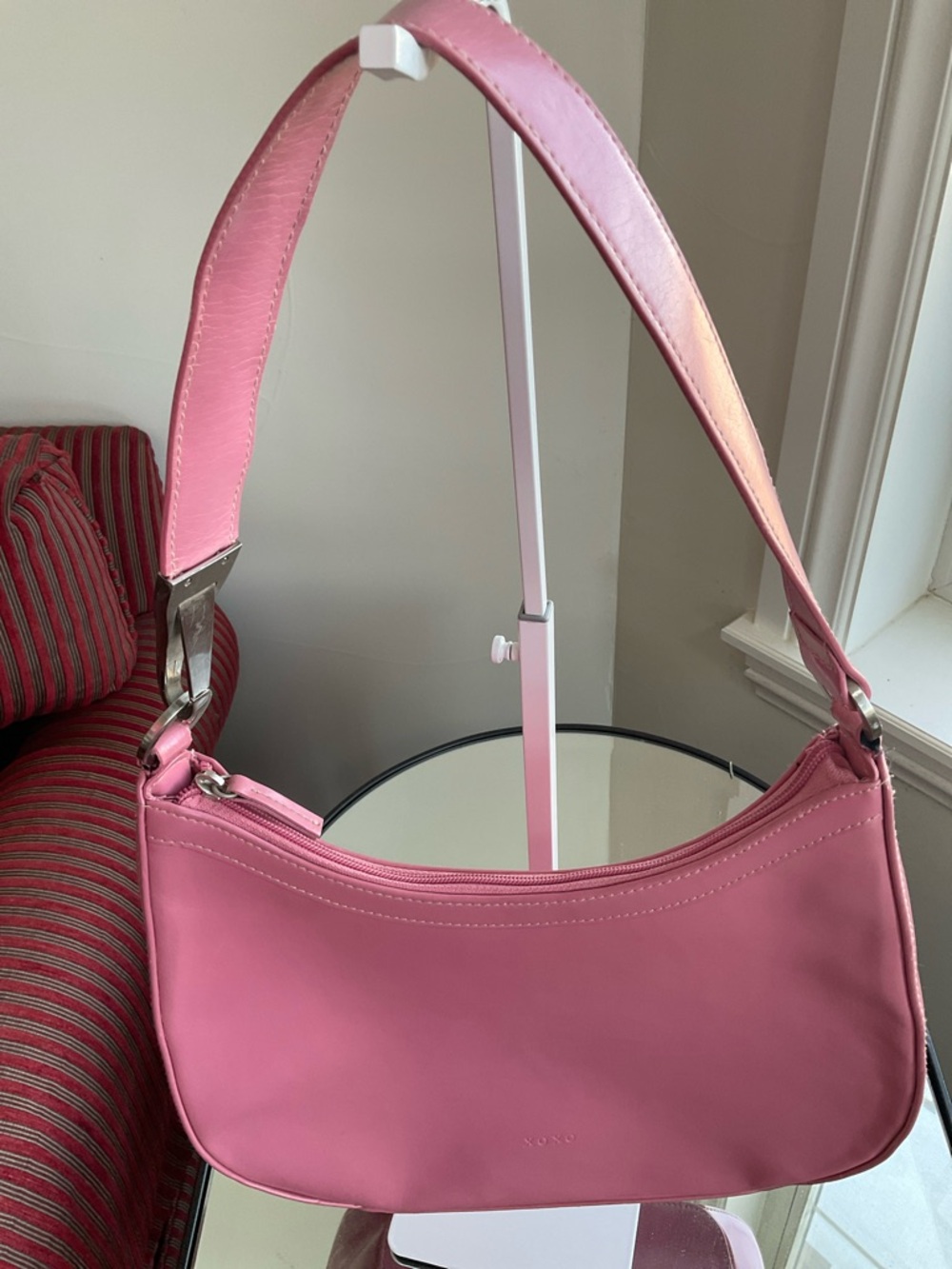 Pink XOXO vintage vegan Shoulder Bag